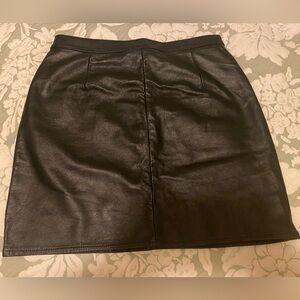 Vintage leather mini skirt